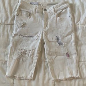 Anthropologie Pilcro and the letterpress longer  denim shorts